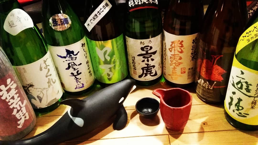 日本酒じゃんじゃん
入れ替わりますよー♪
気になる日本酒
ありましたらお早めに。

お刺身と一緒にぜひ！
お一人様も大歓迎です★
・
・
・