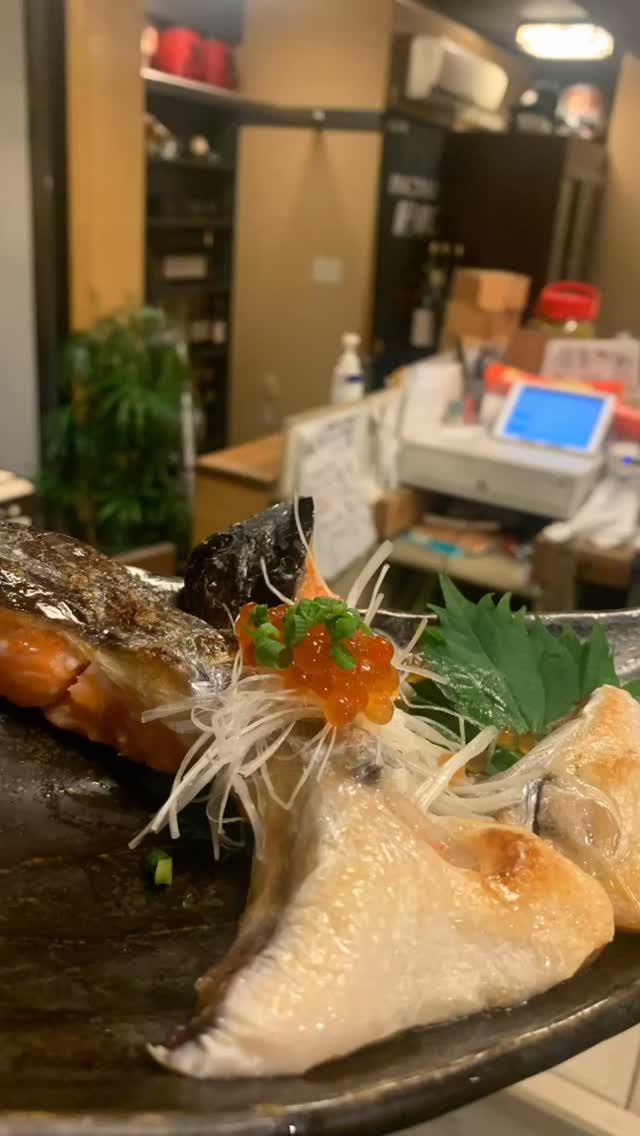 皮目はパリッと香ばしく、
中はふっくら、じゅわっと広がる脂。

サクラマスはこの時期だけのごちそう。

大根おろしでさっぱり、
ひと口ごとに季節を感じてください。

今日もいい魚、入ってます。⁡